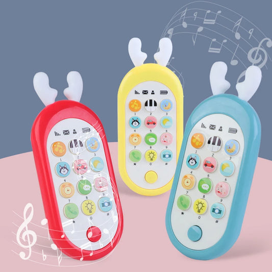 Musical Baby Activity Mobile Phone with Sound and Light for Babies Multi Sound Effects with Light Teething Toys