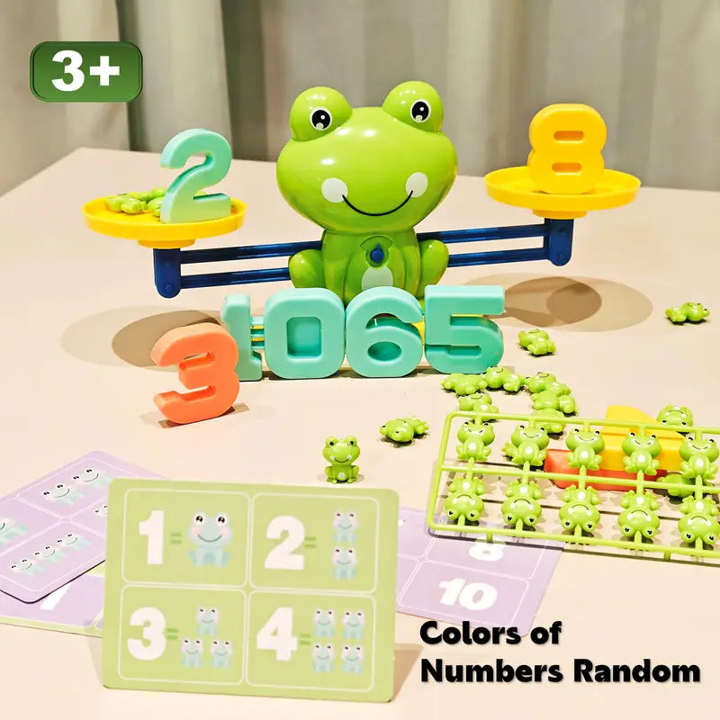 Educational Frog Math Balance Toy with Numbers 2, 3, & 6