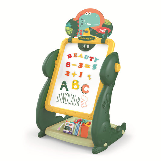3-in-1 Easel (Black Board and White Board) – Dino