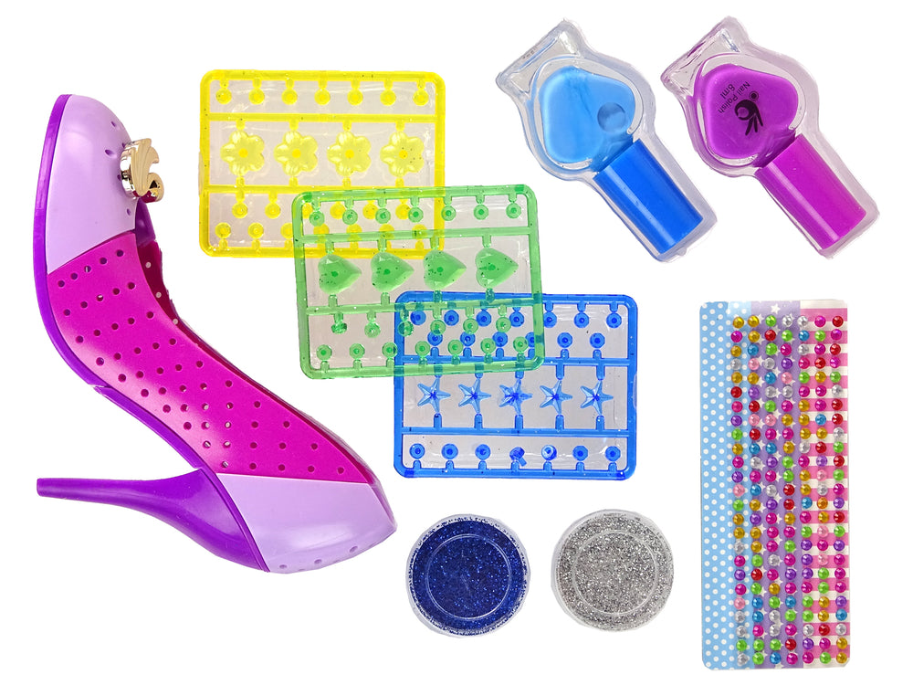 Unicorn Makeup Series DIY Jewelry Set with Nail Paints for Girls