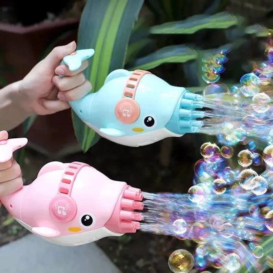 Electric Funny Little Dolphin Bubble Machine