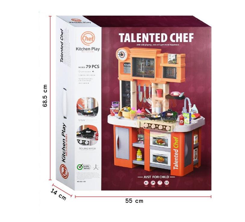 79 Pcs Talented Chef Kitchen | Running Water Sink