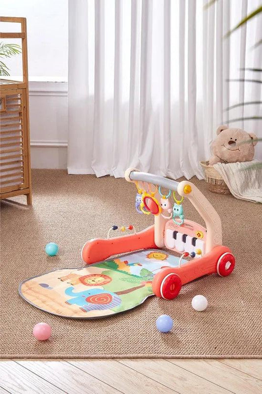 2 in 1 Baby Play Gym Walker with Light and Sound