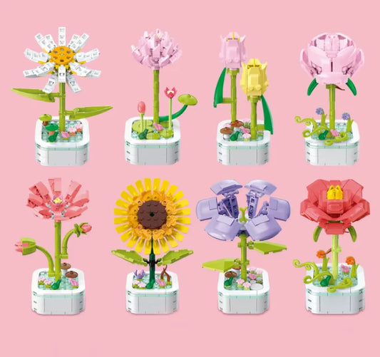 DIY Flowers Plant Block (293 Pcs)