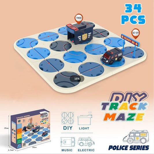 34Pcs Set Electric Road-Building Maze Toys Luminous Parent-Child Educational Toys For Children