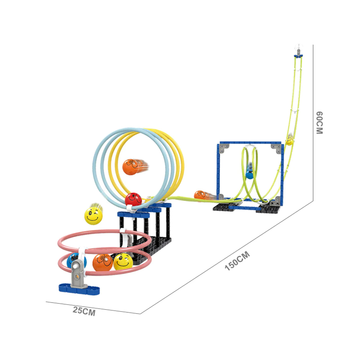 Space Rail Suspension Track Building Blocks Rotation Orbit For Kids