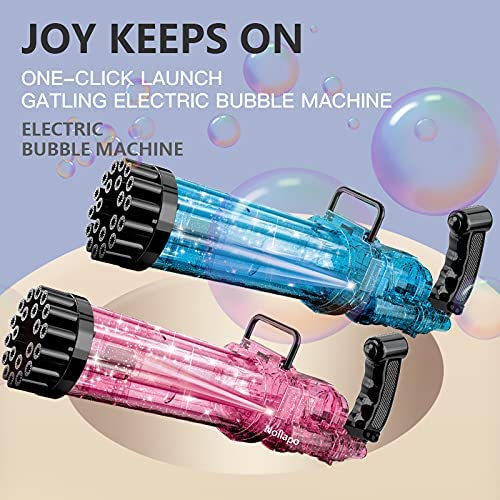 25 Hole Bubble Maker Gun, Summer Outdoor Activities Toys for Boys and Girls Play