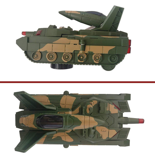 Musical Military Army Aircraft & Tanker Toy For Kids Entertaining