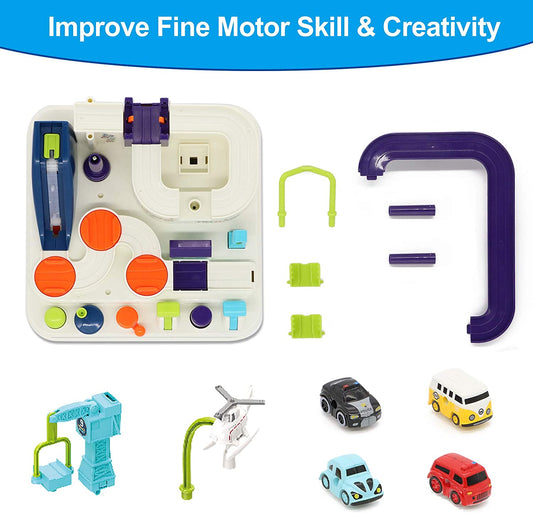 Racing Track Trail Toys Manual Car Rescue Vehicles Adventure For Kids