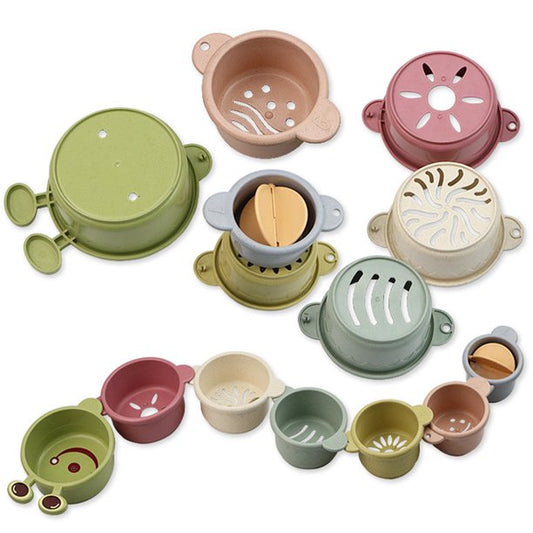 Stacking Cups For Babies Early Education And Recognition For Montessori Toddlers