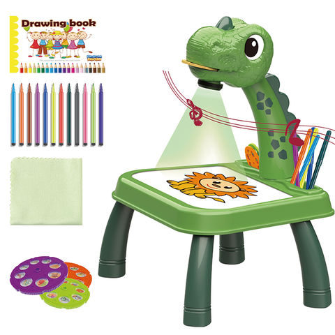 Drawing Projector Table Dino Style, Trace and Draw for Kids Preschool Learning and Education