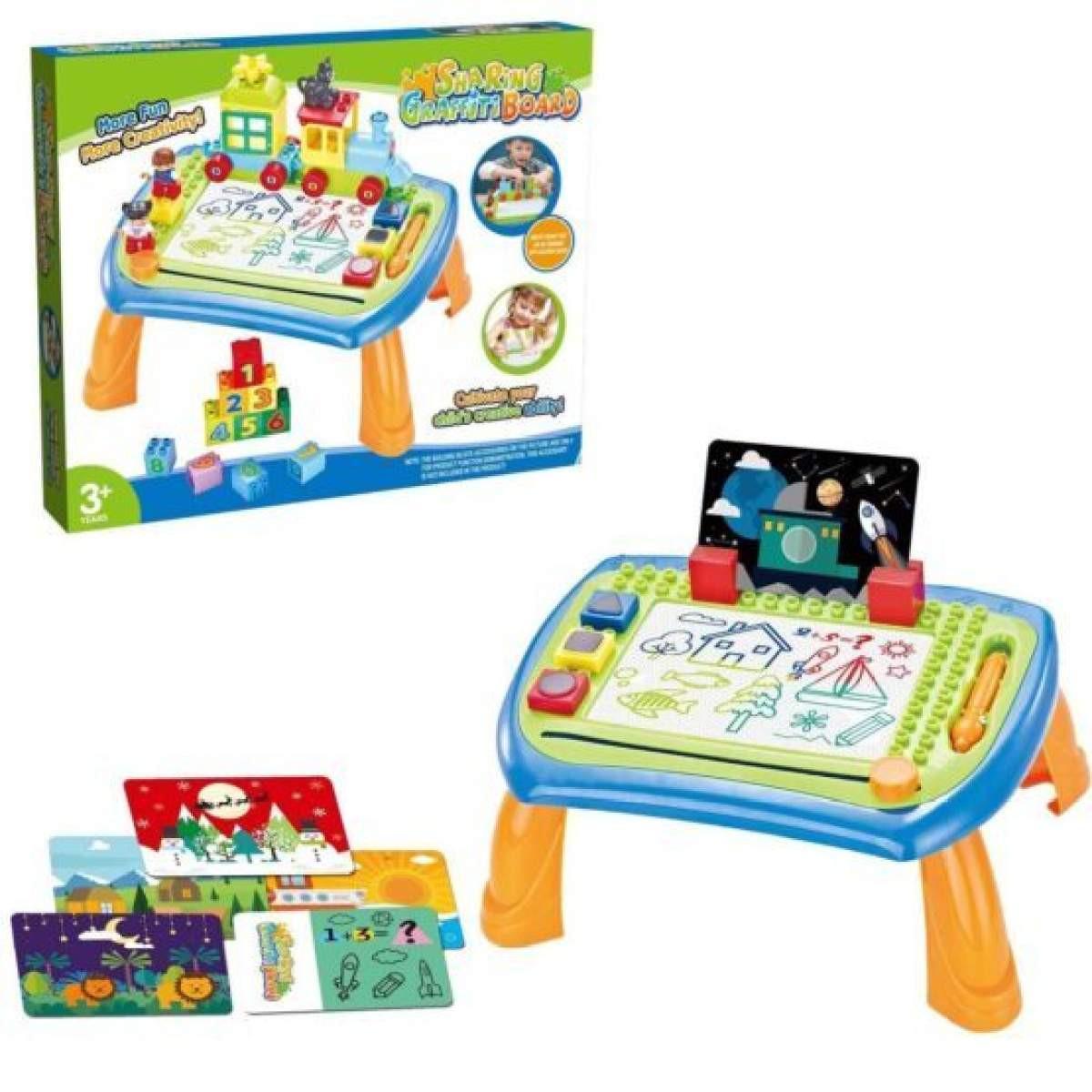 Sharing Graffiti Board Compact And Portable, Easy to set up & store, Mess-free learning and Education fun Board