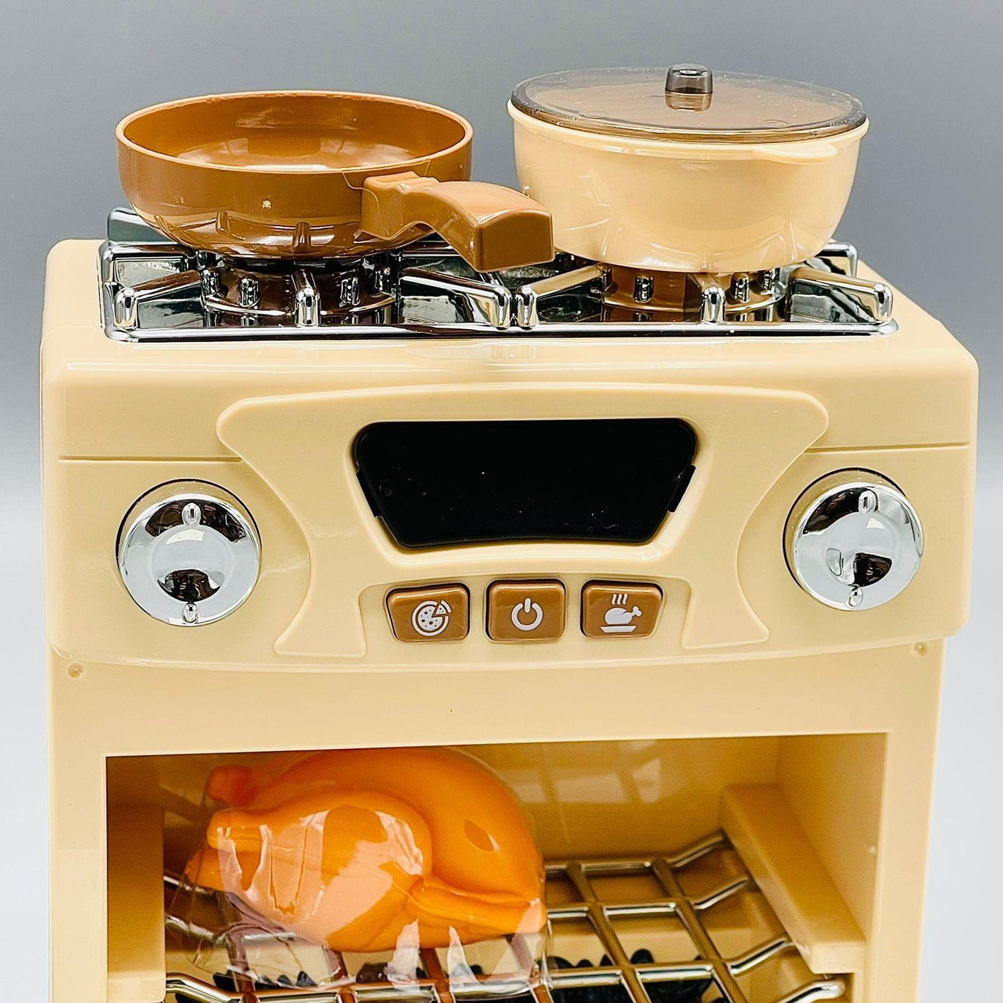 Happy Gourmet Play Kitchen Set Oven Toy Battery Operated With Light And Music Plastic Cooking Children Toy Kitchen