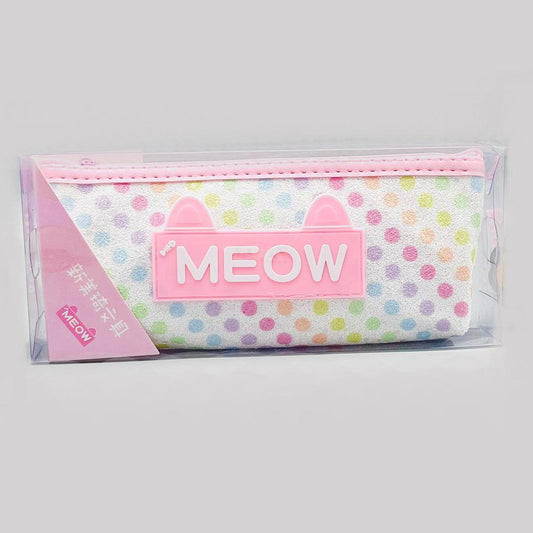 Fluffy Pencil Pouch Geometry For Kids