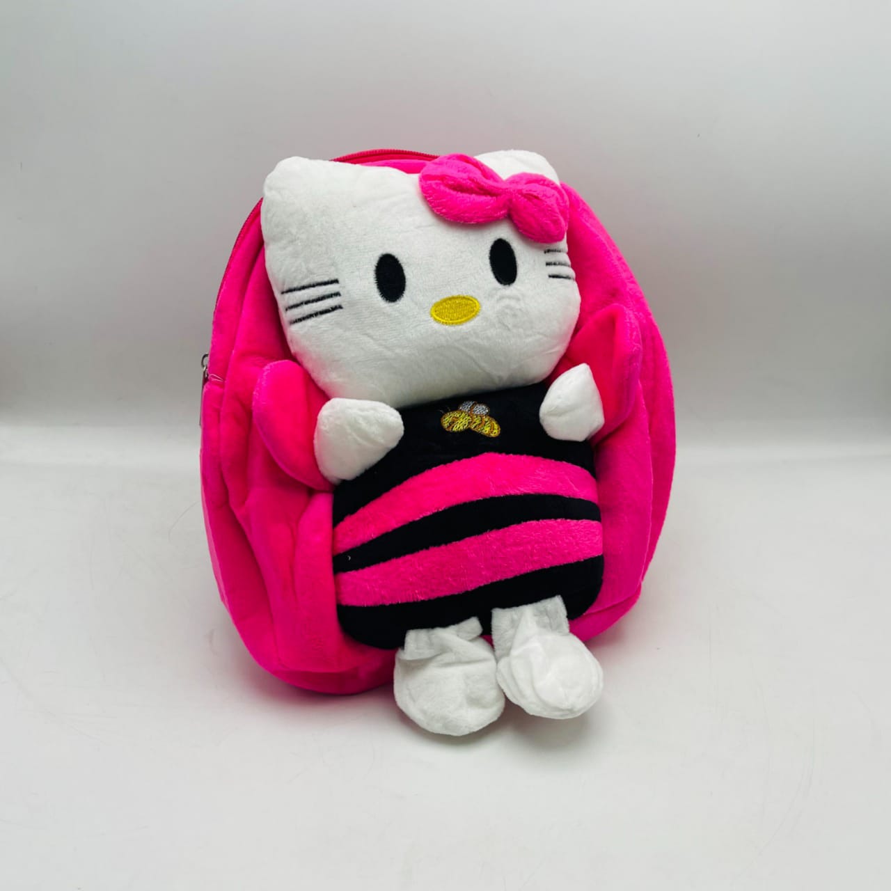 Cute Mini face Plush Children's Backpack For Outdoor Activities