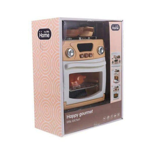 Happy Gourmet Play Kitchen Set Oven Toy Battery Operated With Light And Music Plastic Cooking Children Toy Kitchen