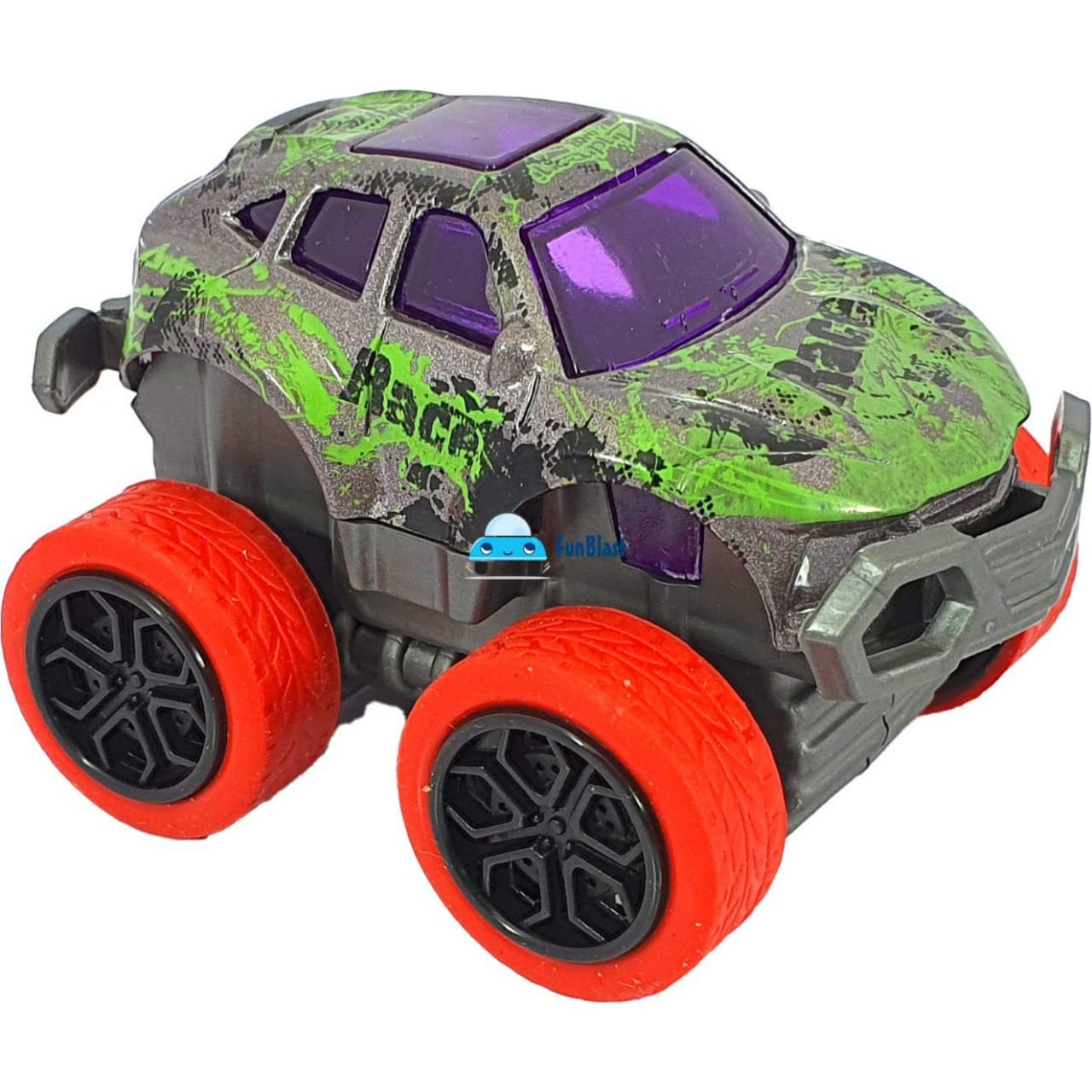 Die-Cast Extreme Racing Team Fun Blast Mini Monster Truck Friction Power Toy Car for Kids