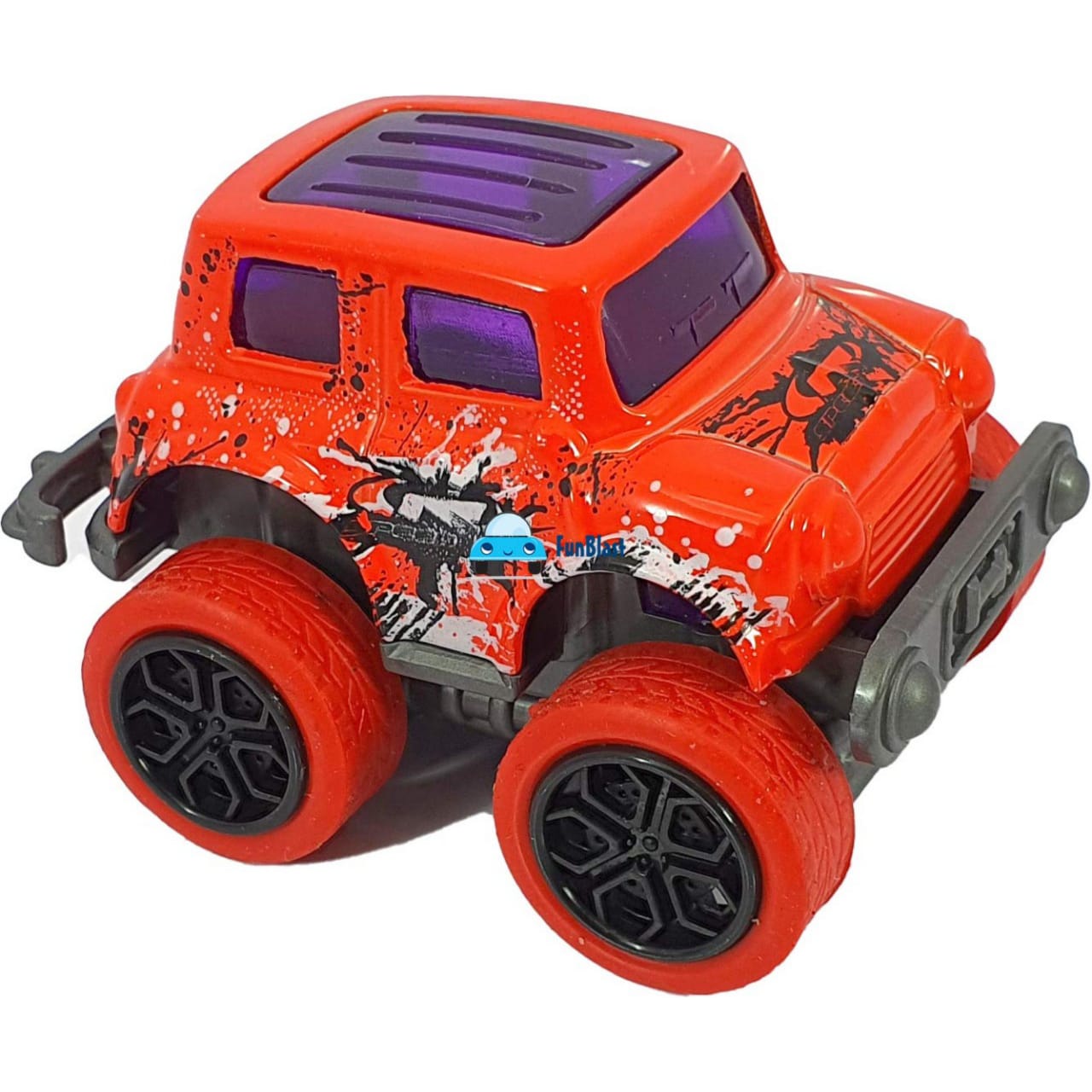 Die-Cast Extreme Racing Team Fun Blast Mini Monster Truck Friction Power Toy Car for Kids