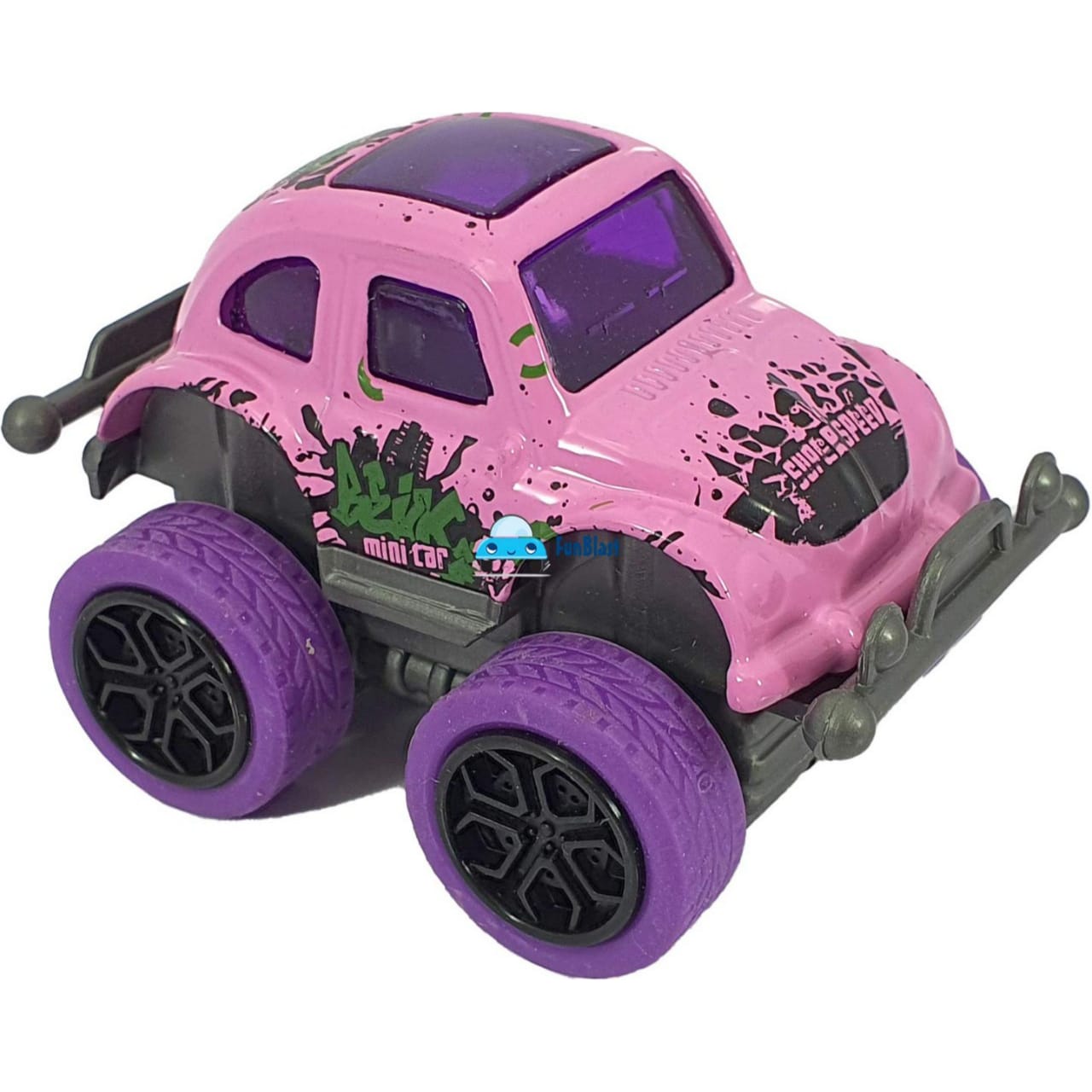 Die-Cast Extreme Racing Team Fun Blast Mini Monster Truck Friction Power Toy Car for Kids