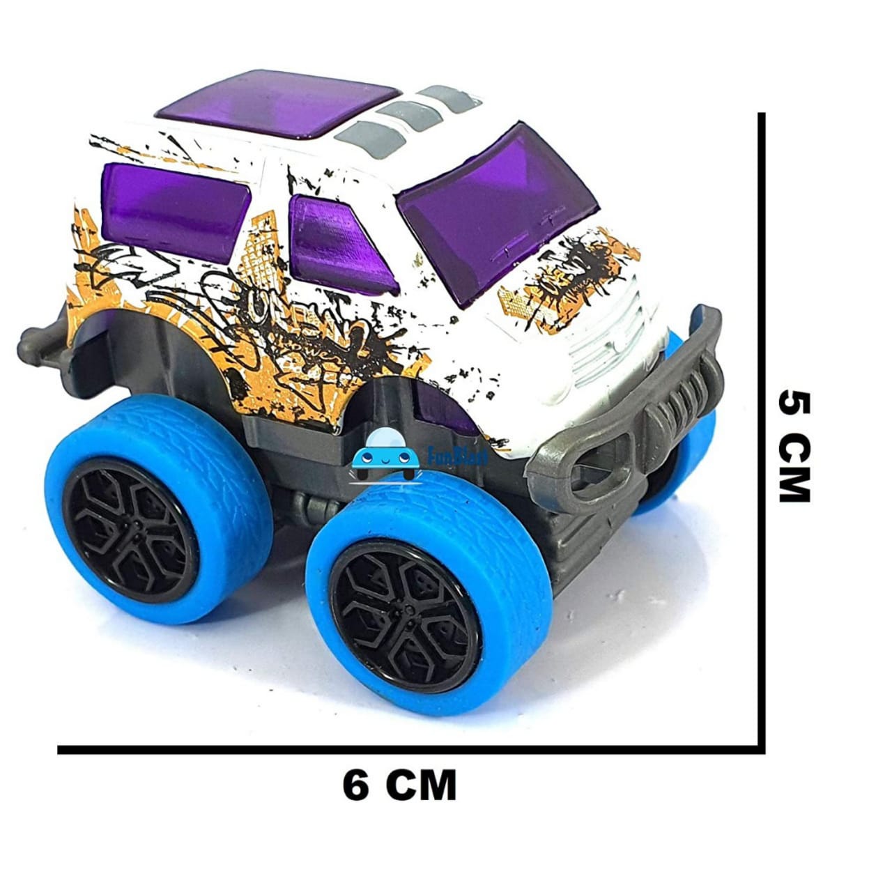 Die-Cast Extreme Racing Team Fun Blast Mini Monster Truck Friction Power Toy Car for Kids