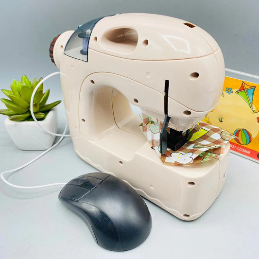 Battery Operated Mini Sewing Machine and Steam Iron with Music and Light