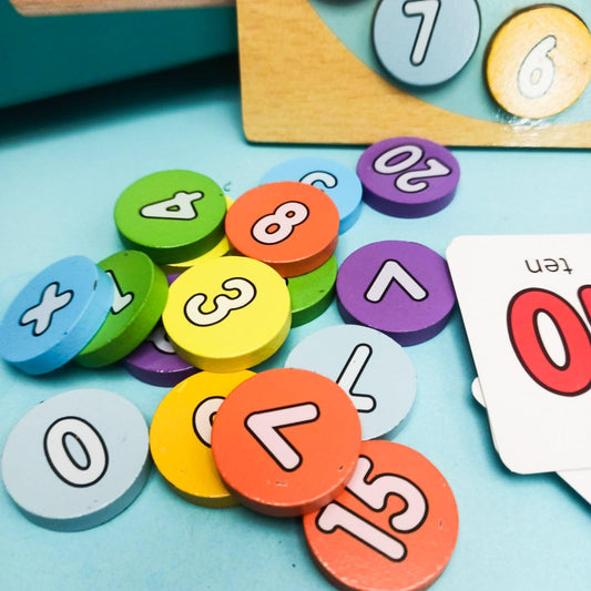 Wooden Two-in-One Learning and Education Digital Clock for Children