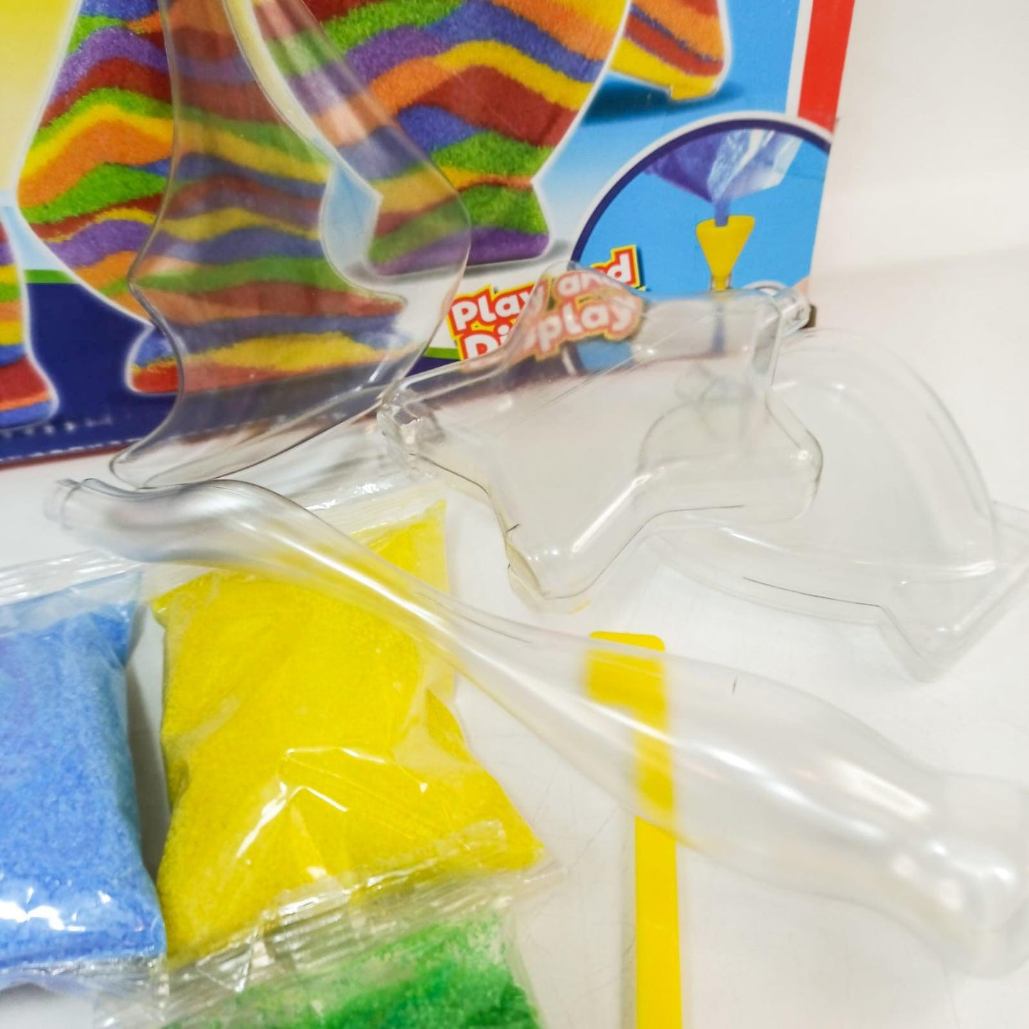 DIY Glow Sand Art Set For Crafts Activity With Multicolored Sand