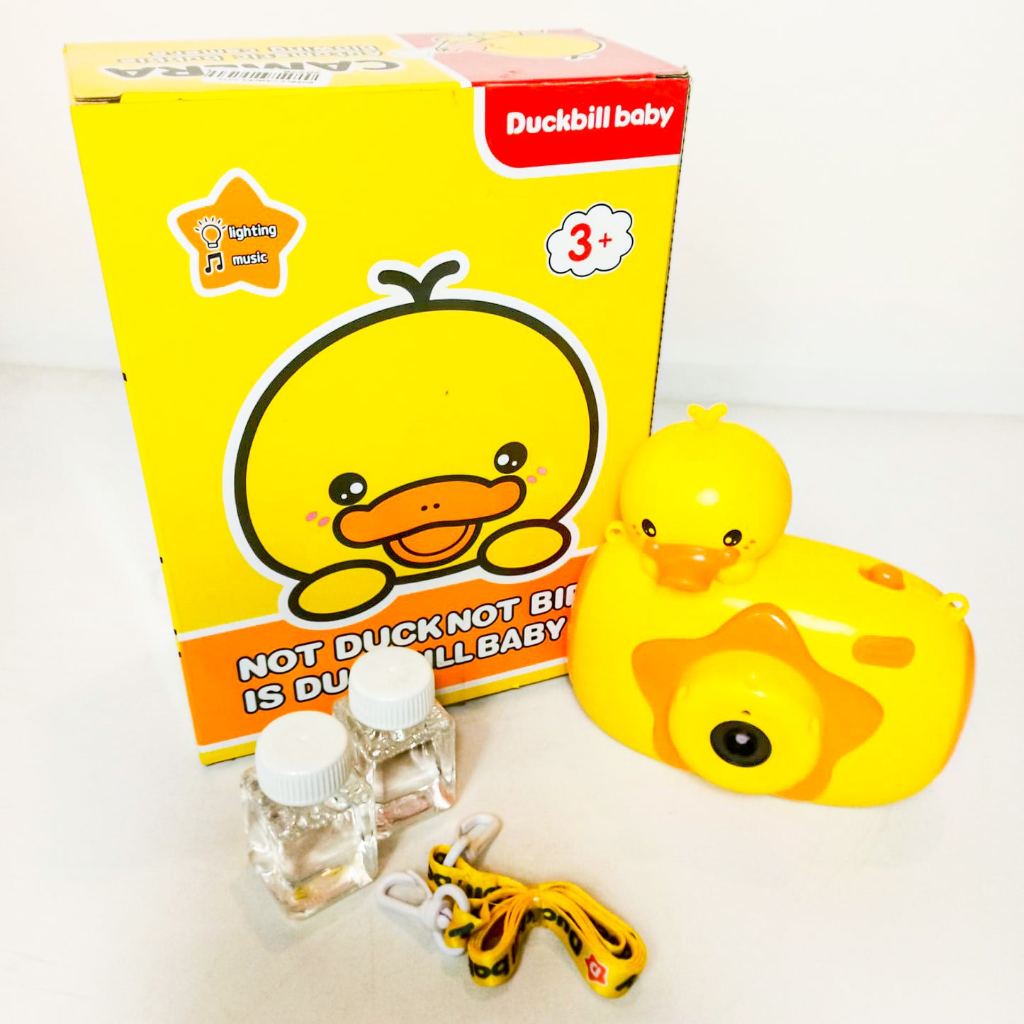 Duck Bubble Camera Toy With Music and Light