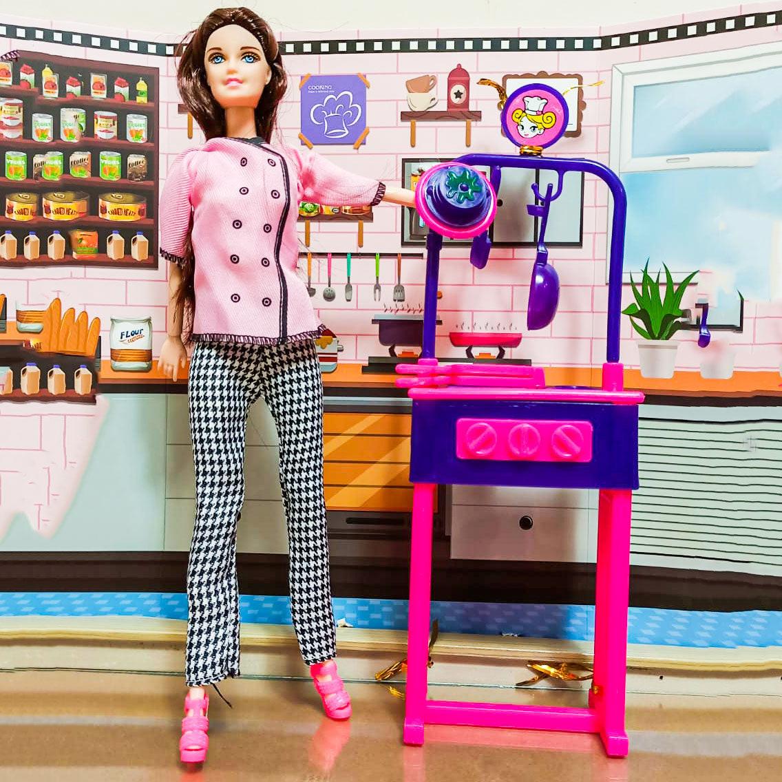 Master Chef Doll Set With Advance Kitchen Set For Your Girls