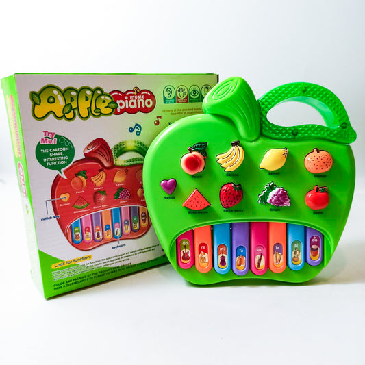 Educational Apple Shape Piano With Music For Toddlers