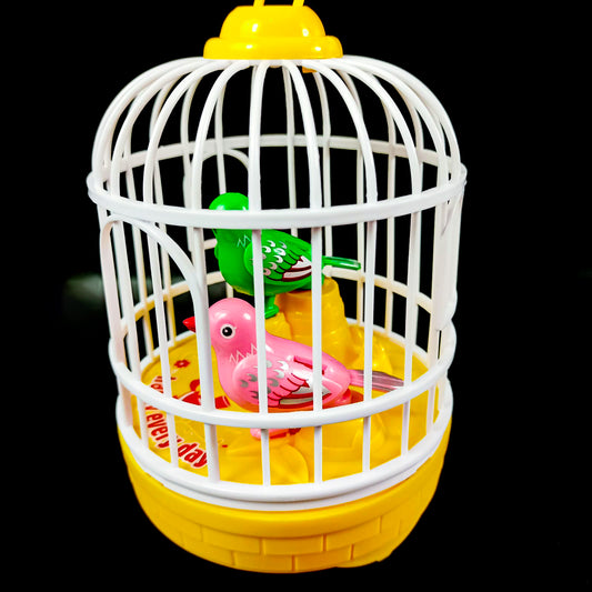 Singing Bird Cage Voice Control Electric Bird Toy Interactive Kids Toy