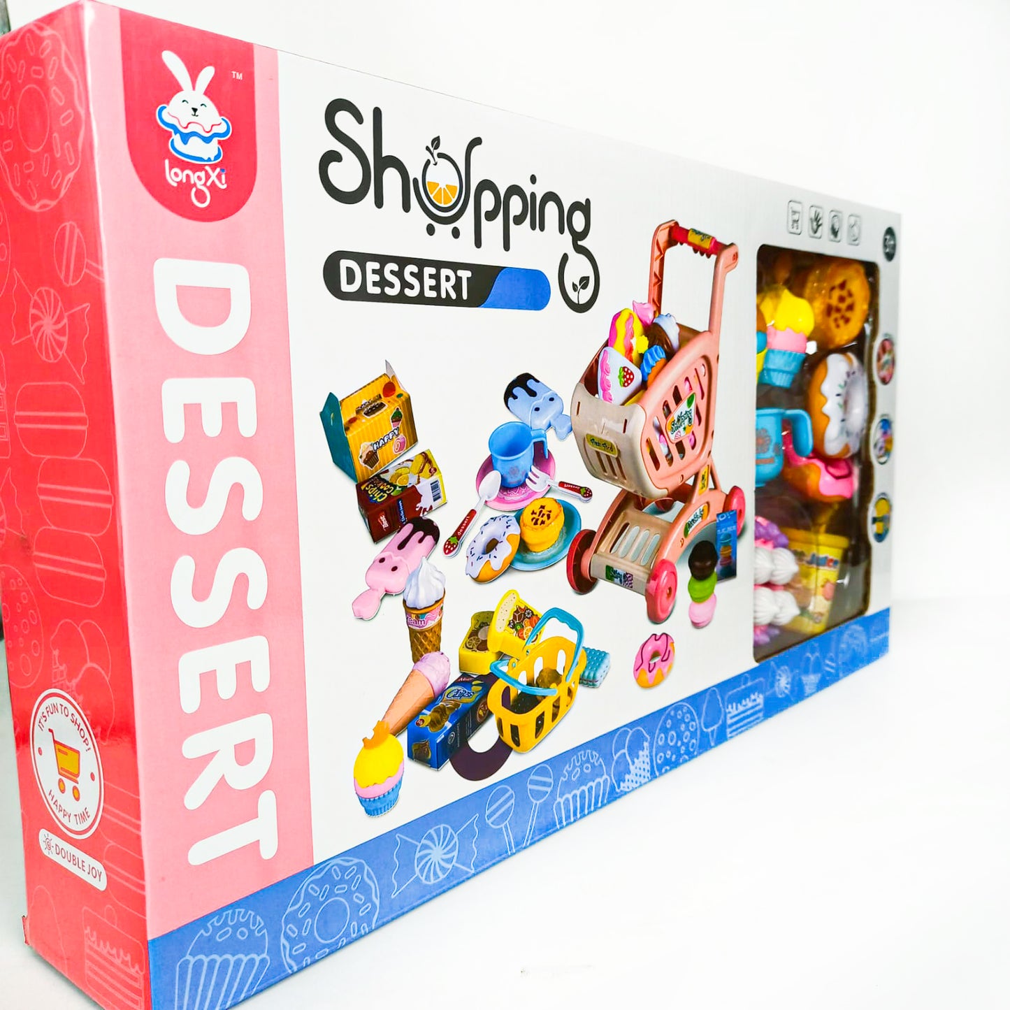 Delicious Supermarket Mini Kitchen Food Play-Set with Trolley