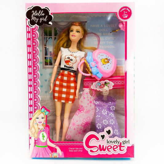 Lovely and Sweet Fashion Girl Doll for Kids Play