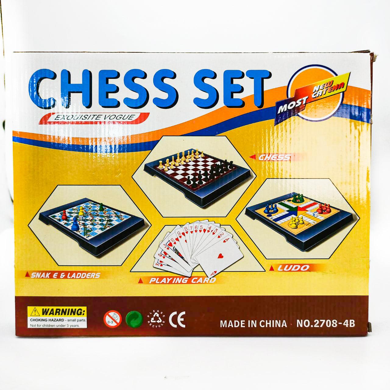 4 in 1 Chess Set for Kids and Adults