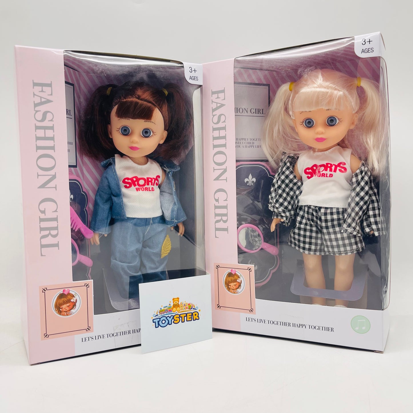 Colorful Kids Beauty Fashion Girl Doll Set For Kids