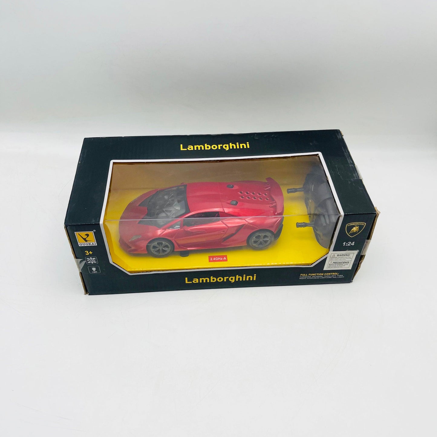 Lamborghini With Steering Remote Control Rechargeable Racing Car For Kids