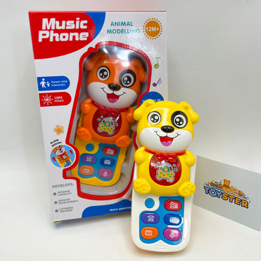 Musical Animal Face Mobile Phone For Kids And Toddlers Entertaining