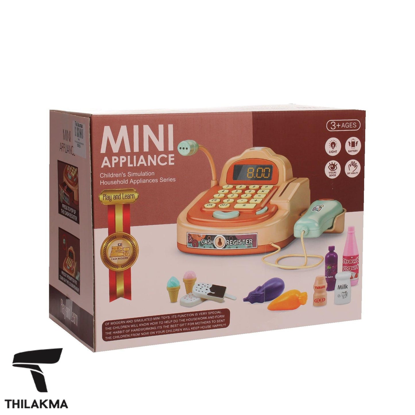 Battery Operated Mini Cash Register With Multiple Accessories & Roleplay Functions
