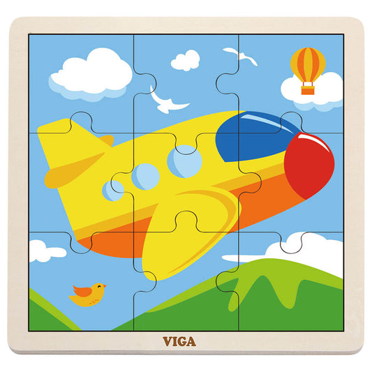 Wooden Puzzle With Different Animals In Multicolors