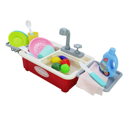 Educational Kitchen Dishwasher Sink Playset