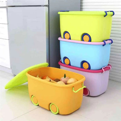 Aqua Multi-Purpose Plastic Extra Large Toy Box Storage Container Box
