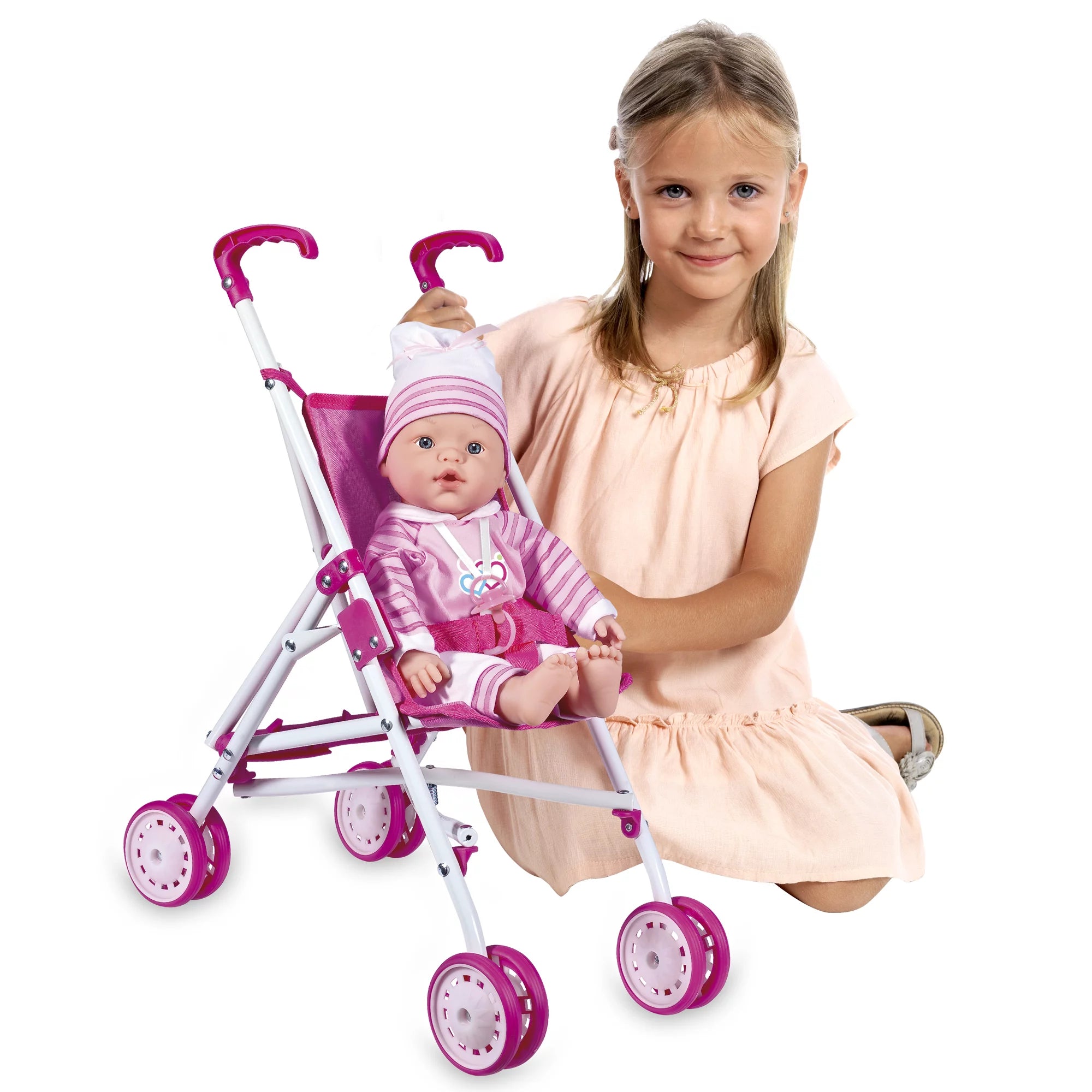 Sweet Baby Doll Stroller Playset