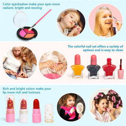 Pretty Portable Mermaid Cosmetic Makeup Beauty Set For Girls Play