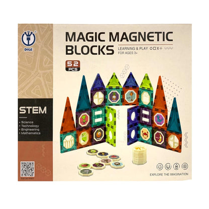 Magic Magnetic Blocks Learning And Play 52pcs