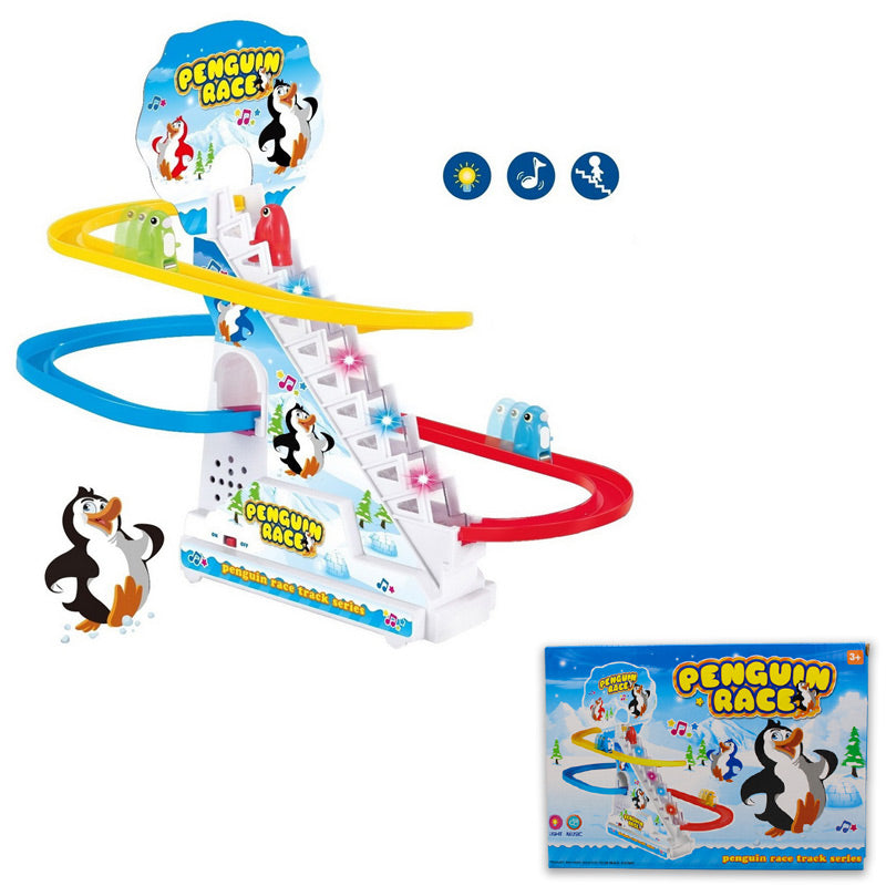 Penguin Race Track Set with Flashing Lights and Music