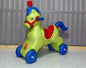 Plastic Riding Horse For Kid In Green Color