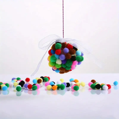 Value Pack 2000pcs pom-poms for Making Decorations