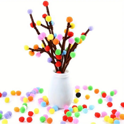 Value Pack 2000pcs pom-poms for Making Decorations