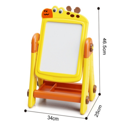 2 In 1 Crocodile Learning Board Drawing Board Building Blocks