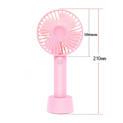 Mini Portable Battery Operated Hand Fan Electric USB Rechargeable, Desk Table Big Capacity Powerful Cooler Fan, Pocket Size Battery For Outdoor Travel